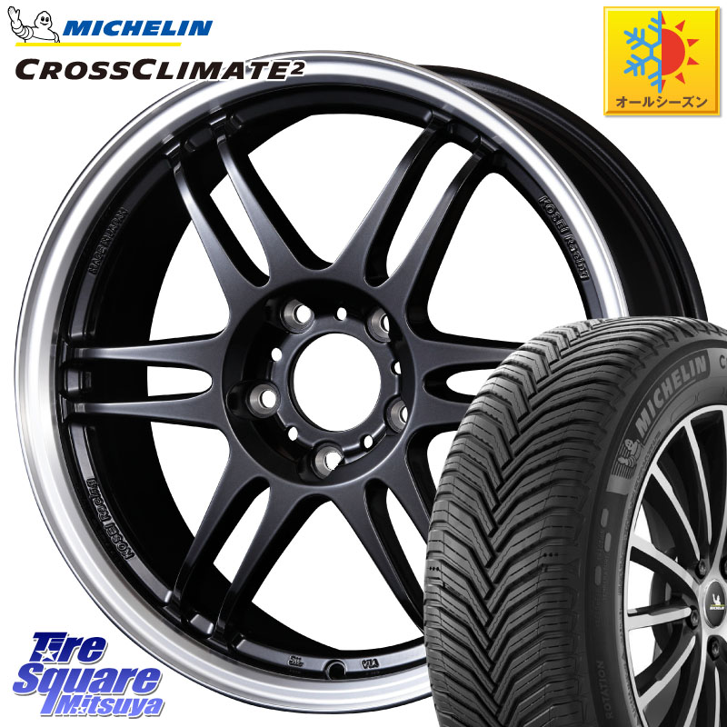 ミシュラン CROSSCLIMATE2 クロスクライメイト2 オールシーズンタイヤ 87W XL 正規 215/40R17 KOSEI 軽量 K-1 Racing.REV K1 レーシング ドット レヴ 17 X 7.0J +48 5穴 114.3