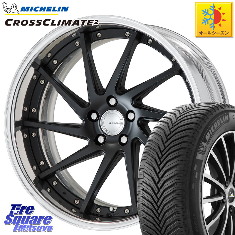 ミシュラン CROSSCLIMATE2 クロスクライメイト2 オールシーズンタイヤ 96H XL VOL 正規 235/40R19 WORK GNOSIS CVS O Disk 19インチ 2ピース 19 X 9.0J +45 5穴 114.3