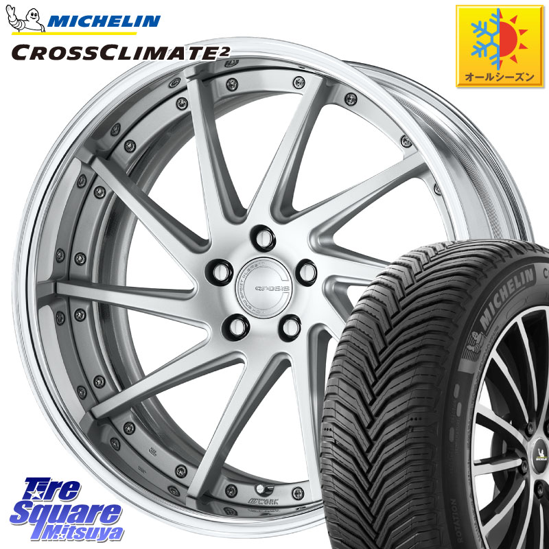 ミシュラン CROSSCLIMATE2 クロスクライメイト2 オールシーズンタイヤ 96H XL VOL 正規 235/40R19 WORK GNOSIS CVS O Disk 19インチ 2ピース 19 X 9.0J +45 5穴 114.3