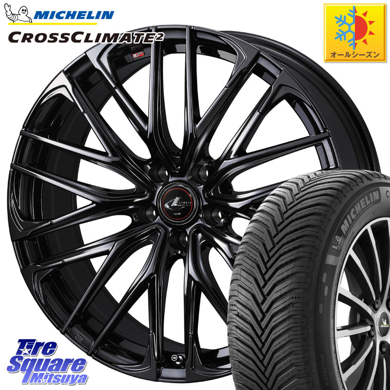 ミシュラン CROSSCLIMATE2 クロスクライメイト2 オールシーズンタイヤ 103V XL VOL 正規 235/50R19 WEDS 【欠品次回04月下旬】 40970 レオニス LEONIS SK ホイール 19インチ 19 X 8.0J +43 5穴 114.3 BT5レガシィアウトバック SL系フォレスター