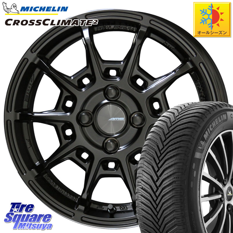 ミシュラン CROSSCLIMATE2 クロスクライメイト2 オールシーズンタイヤ 87Y 正規 205/50R16 KYOHO GALERNA REFINO ガレルナ レフィーノ ホイール 16インチ 16 X 6.5J +43 4穴 100 ロードスター(ローダウン等)