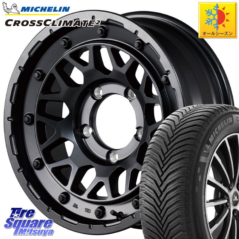 ミシュラン CROSSCLIMATE2 クロスクライメイト2 オールシーズンタイヤ 102V XL 正規 215/65R16 MANARAY 【欠品次回6月下-7月上旬予定】NITRO POWER ナイトロパワー M29 STINGER スティンガー ※インセット -5 ホイール 16インチ 16 X 6.0J +0 5穴 139.7 ジムニー専用(要 107,223円