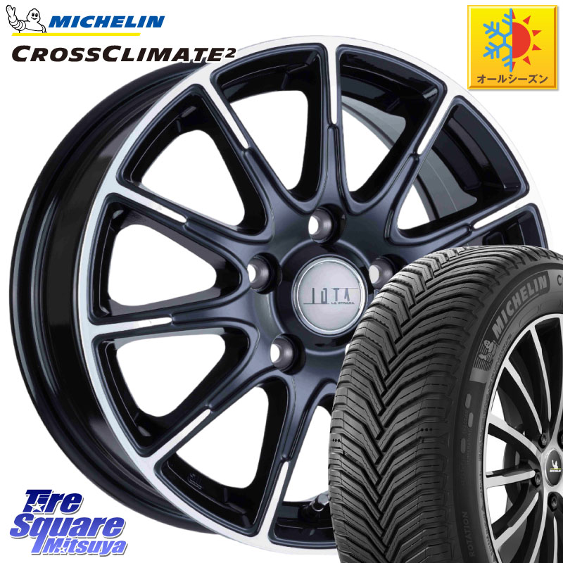 ミシュラン CROSSCLIMATE2 クロスクライメイト2 オールシーズンタイヤ 87W XL 正規 215/40R17阿部商会 TIRADO IOTA イオタ ホイール 17インチ 17X7.0J 45 5穴 114.3｜タイヤスクエアミツヤ