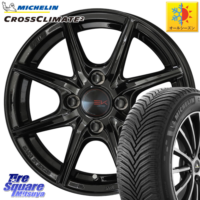 ミシュラン CROSSCLIMATE2 クロスクライメイト2 オールシーズンタイヤ 92V XL 正規 185/65R15 KYOHO SEIN EK ザインEK ホイール 15インチ 15 X 5.5J +43 4穴 100 アクアクロスオーバー FITクロスター