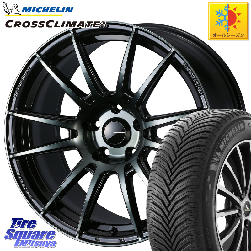 ミシュラン CROSSCLIMATE2 クロスクライメイト2 オールシーズンタイヤ 99V XL 正規 215/55R18WEDS WedsSport SA-62R SA62R ウェッズ スポーツ ホイール 18インチ 18X7.5J 45 5穴 114.3 CX-30 MX-30 ZE2リーフ MPV｜タイヤスクエアミツヤ 114,385円