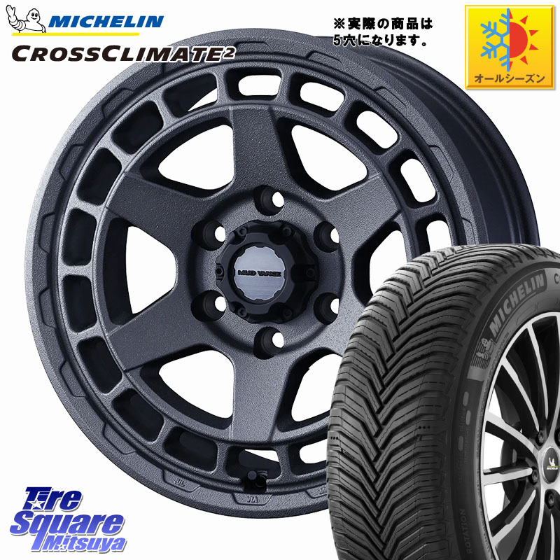ミシュラン CROSSCLIMATE2 クロスクライメイト2 オールシーズンタイヤ 101Y XL 正規 225/55R17 WEDS MUDVANCE X TYPE S ホイール 17インチ マッドヴァンス 17 X 7.0J +38 5穴 114.3 10系アルファード