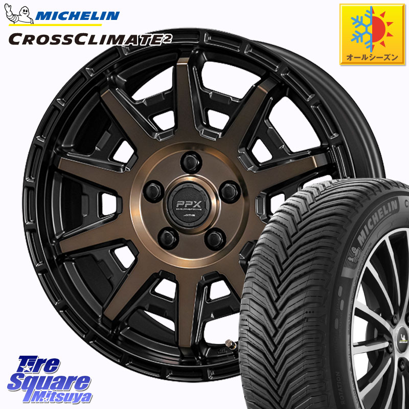 ミシュラン CROSSCLIMATE2 クロスクライメイト2 オールシーズンタイヤ 100V XL 正規 215/60R17 KYOHO PPX D10X ホイール 17インチ 17 X 7.0J +35 5穴 114.3 10系カローラクロス 20系アルファード