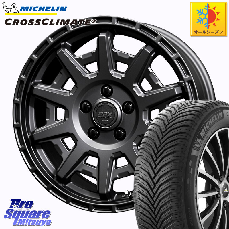 ミシュラン CROSSCLIMATE2 クロスクライメイト2 オールシーズンタイヤ 110H 正規 255/65R17 KYOHO PPX D10X ホイール 17インチ 17 X 7.0J +35 5穴 114.3