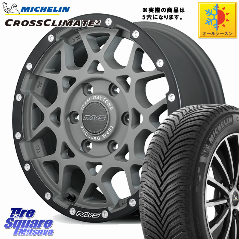 ミシュラン CROSSCLIMATE2 クロスクライメイト2 オールシーズンタイヤ 102V XL 正規 215/65R16RAYS 【欠品次回要問合せ】 M8 TEAM DAYTONA ホイール 16インチ 16X7.0J 37 5穴 114.3 20系アルファード ヴェルファイアハイブリッド ヴェルファイア アルファード｜タイヤスクエアミツヤ