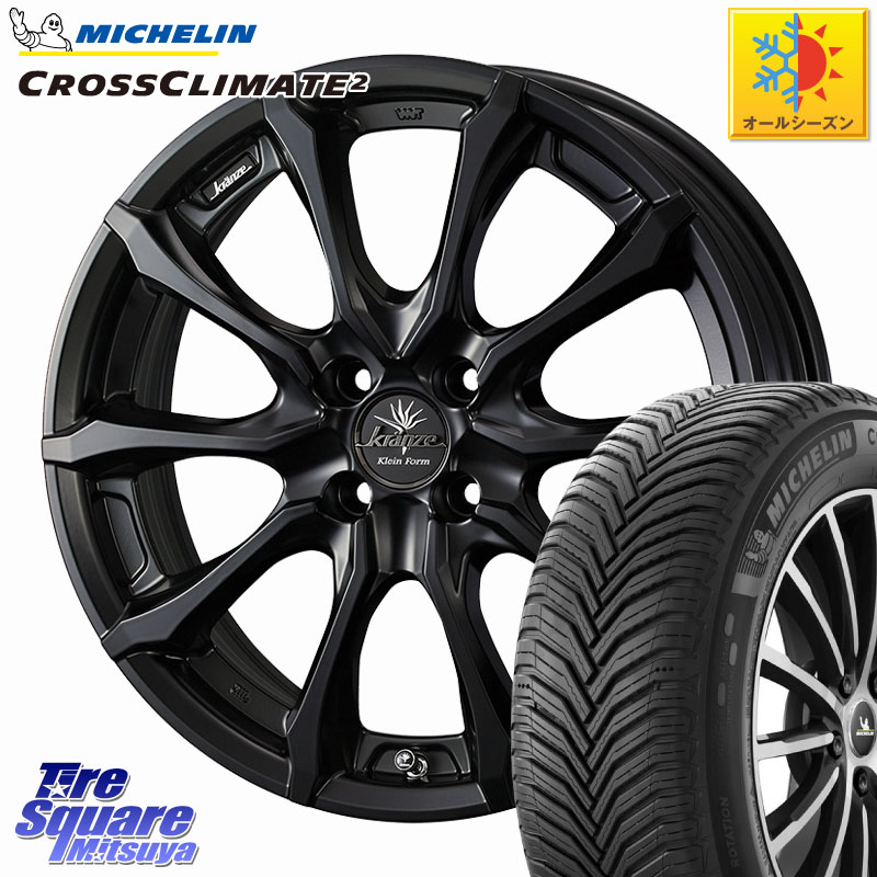 ミシュラン CROSSCLIMATE2 クロスクライメイト2 オールシーズンタイヤ 83V 正規 185/55R16 WEDS Kranze Versam 030EVO ホイール 16インチ クレンツェ ヴェルサム 16 X 6.5J(ND5RC Brembo) +40 4穴 100 ロードスター オプションブレンボキャリパー対応(990S、限定車含む)