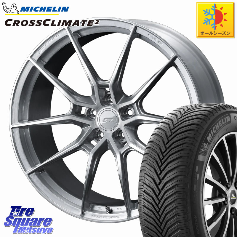 ミシュラン CROSSCLIMATE2 クロスクライメイト2 オールシーズンタイヤ 100W XL 正規 245/40R21WEDS F ZERO FZ-6 FZ6 鍛造 FORGED ホイール 21インチ エフゼロ 21X9.0J 40 5穴 120 40系アルファード/ヴェルファイア ローダウン向けチューナーサイズ レクサスLM｜タイヤスクエアミツヤ