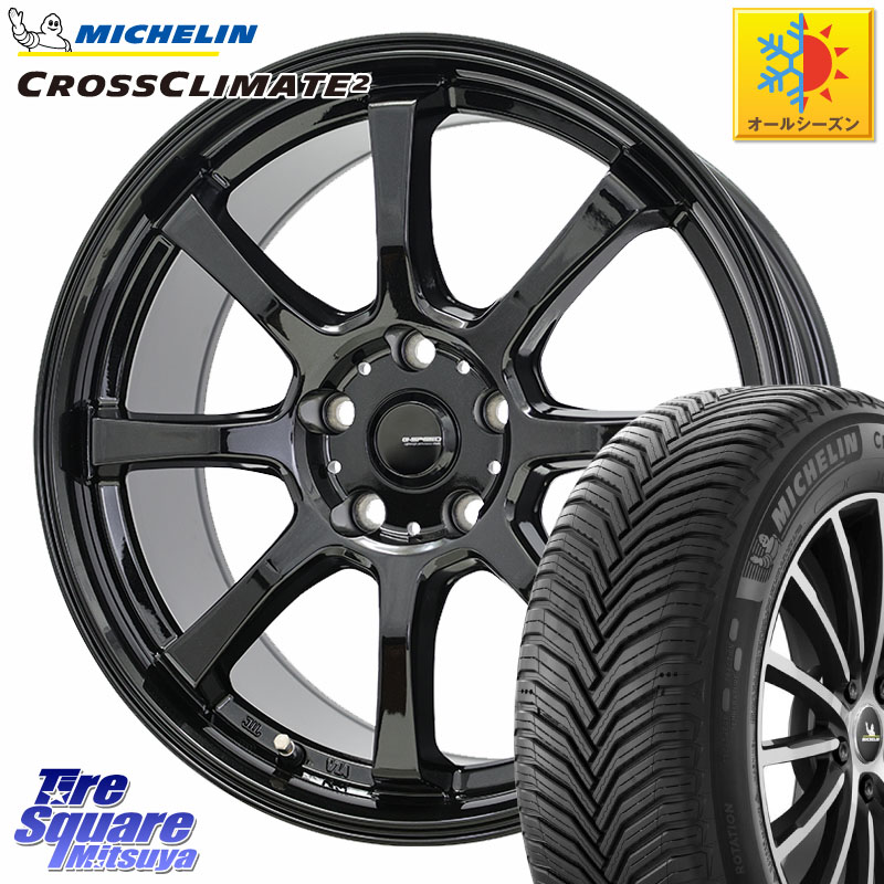 ミシュラン CROSSCLIMATE2 クロスクライメイト2 オールシーズンタイヤ 99V XL 正規 215/55R18 HotStuff G-SPEED G-08 ホイール 18インチ ジースピード 18 X 7.0J +38 5穴 114.3 93,176円