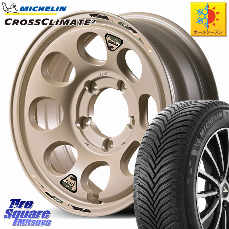 ミシュラン CROSSCLIMATE2 クロスクライメイト2 オールシーズンタイヤ 102V XL 正規 215/65R16MANARAY 【欠品次回8月下-9月上旬予定】MID x DOD ウシャリン ※インセット-5 ホイール 16インチ 16X6.0J 0 5穴 139.7 ジムニー専用(要オーバーフェンダー等) ジムニ−シエ|タイヤスクエアミツヤ