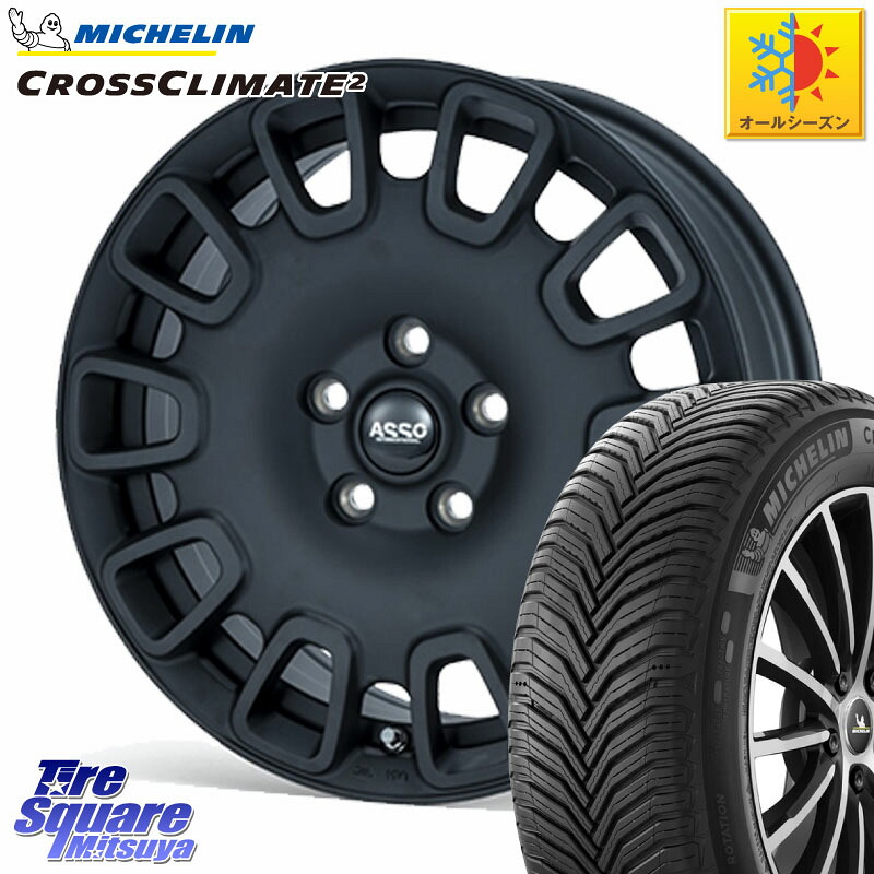 ミシュラン CROSSCLIMATE2 クロスクライメイト2 オールシーズンタイヤ 102V XL 正規 215/65R16ASSO Partire10&deg;専用ボルト付属 ホイール 16インチ 16X6.5J(PEUGET RIFTER K9P) 45 5穴 108 プジョー リフター｜タイヤスクエアミツヤ