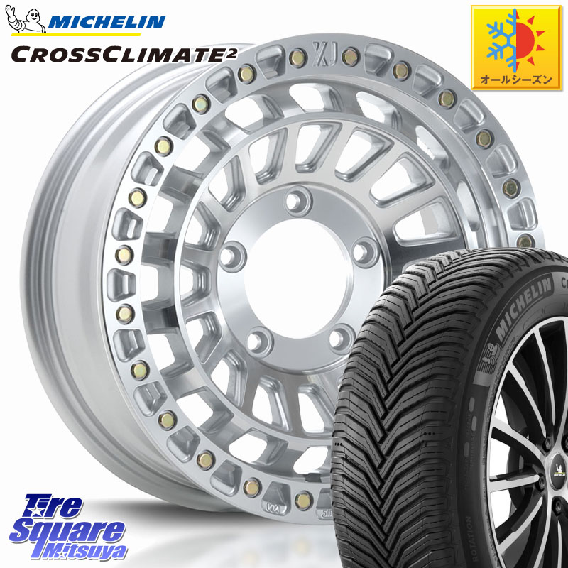 ミシュラン CROSSCLIMATE2 クロスクライメイト2 オールシーズンタイヤ 102V XL 正規 215/65R16 MLJ XJ08 XTREME-J ホイール 16インチ 16 X 5.5J +20 5穴 139.7 ジムニー専用(要オーバーフェンダー等)