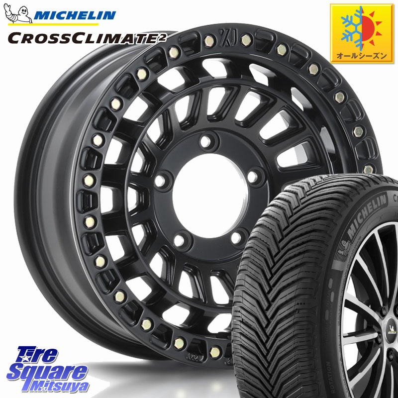 ミシュラン CROSSCLIMATE2 クロスクライメイト2 オールシーズンタイヤ 102V XL 正規 215/65R16 MLJ XJ08 XTREME-J ※インセット-5 ホイール 16インチ 16 X 6.0J +0 5穴 139.7 ジムニー専用(要オーバーフェンダー等) ジムニ－シエラ・ノマド(カスタム)