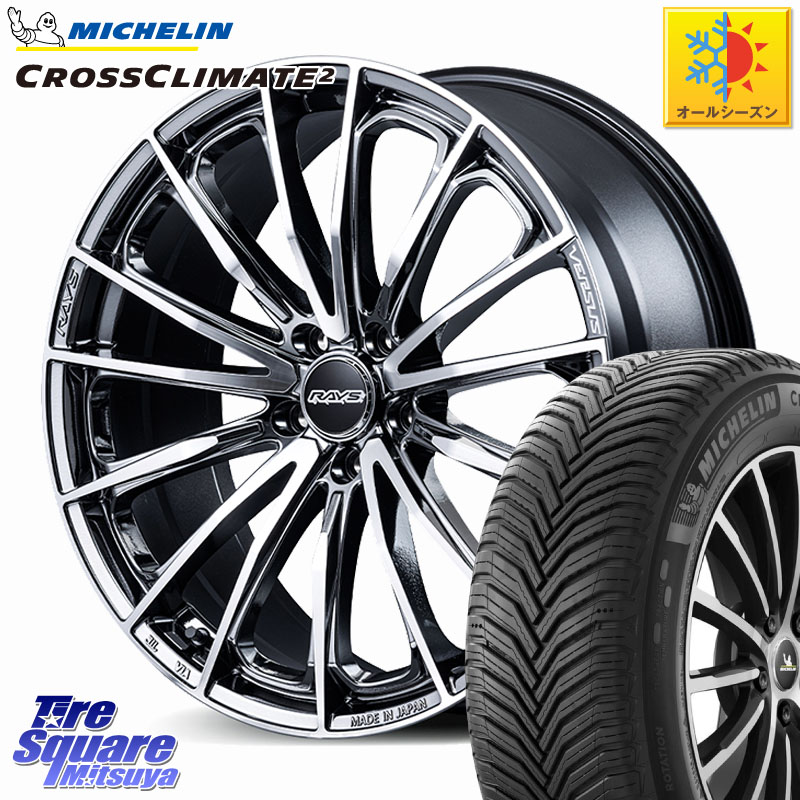 ミシュラン CROSSCLIMATE2 クロスクライメイト2 オールシーズンタイヤ 96H XL VOL 正規 235/40R19 RAYS 【欠品次回9~10月】 VERSUS VOUGE SE ホイール 19インチ 19 X 8.0J +35 5穴 114.3