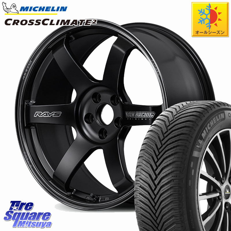 ミシュラン CROSSCLIMATE2 クロスクライメイト2 オールシーズンタイヤ 96H XL VOL 正規 235/40R19RAYS 【欠品次回11~12月】 TE37 SAGA S-plus Black Shadow LTD VOLK RACING 鍛造 ホイール 19インチ 19X8.5J 42 5穴 114.3 CY2アコード ES レクサス アコード｜タイヤスクエアミツヤ