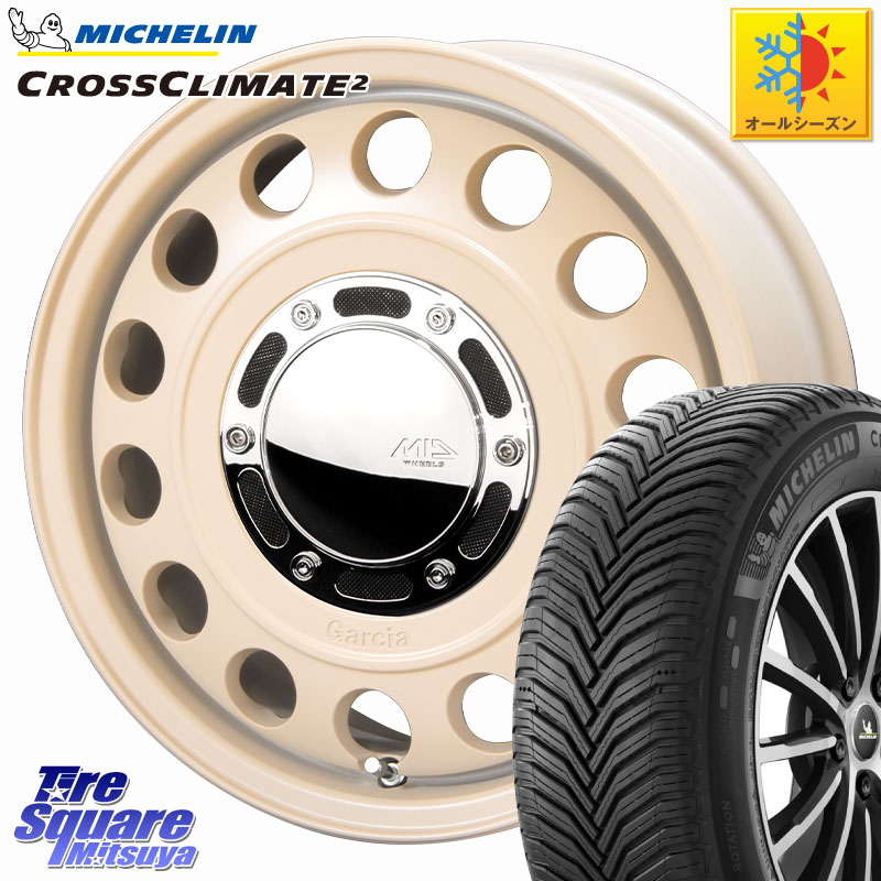 ミシュラン CROSSCLIMATE2 クロスクライメイト2 オールシーズンタイヤ 97W XL 正規 215/55R16MANARAY MID GARCIA CISCO Type2 サンドベージュ 在庫● 16インチ ガルシア シスコ 16X6.5J 40 5穴 114.3 ZE1リーフ シビック インサイト|タイヤスクエアミツヤ