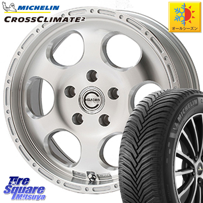 ミシュラン CROSSCLIMATE2 クロスクライメイト2 オールシーズンタイヤ 97W XL 正規 215/55R16 MEIWA Blood Stock One Piece ホイール 16インチ 16 X 7.0J +35 5穴 114.3