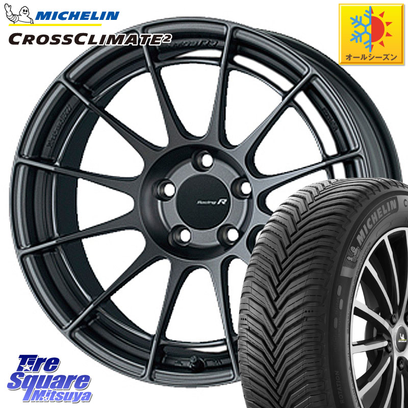 ミシュラン CROSSCLIMATE2 クロスクライメイト2 オールシーズンタイヤ 97Y XL 正規 235/45R17 ENKEI エンケイ Racing Revolution NT03RR GM ホイール 17 X 8.0J +48 5穴 114.3
