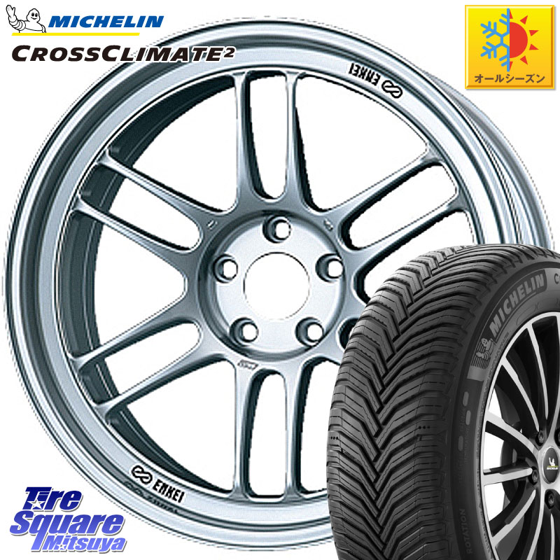 ミシュラン CROSSCLIMATE2 クロスクライメイト2 オールシーズンタイヤ 83H 正規 205/45R16ENKEI エンケイ Racing RPF1 SILVER ホイール 16X7.0J 35 4穴 100 ロードスター｜タイヤスクエアミツヤ