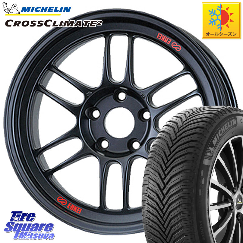 ミシュラン CROSSCLIMATE2 クロスクライメイト2 オールシーズンタイヤ 95Y XL 正規 225/45R18 ENKEI エンケイ Racing RPF1 ホイール 18 X 7.5J +48 5穴 100