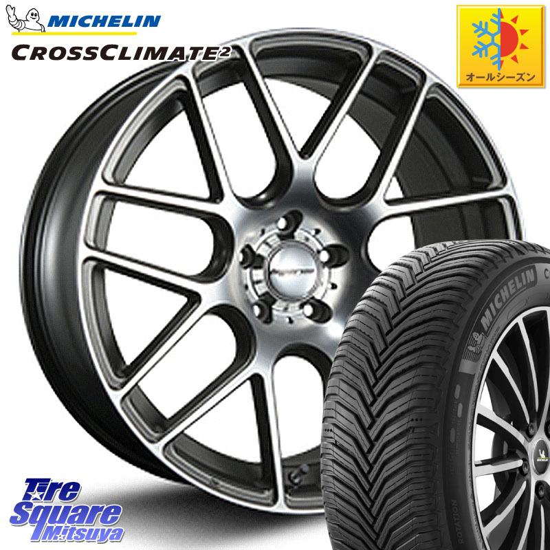 ミシュラン CROSSCLIMATE2 クロスクライメイト2 オールシーズンタイヤ 103V XL VOL 正規 235/50R19 MLJ hyperion ハイペリオン CVM ホイール 19インチ 19 X 8.5J +45 5穴 114.3 BT5レガシィアウトバック