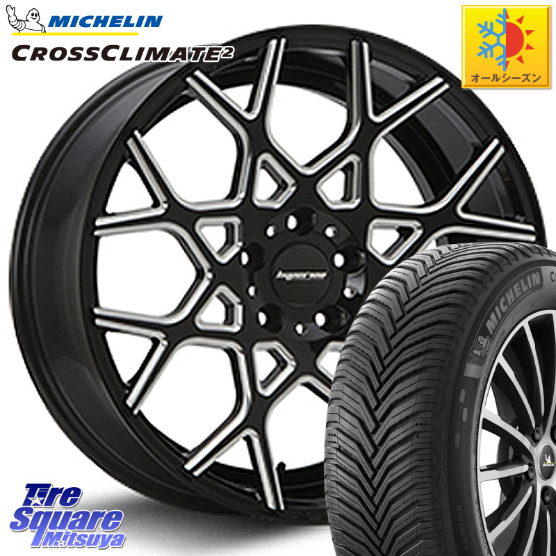 ミシュラン CROSSCLIMATE2 クロスクライメイト2 オールシーズンタイヤ 105H XL VOL 正規 235/55R19 MLJ huperion ハイペリオン CVZ ホイール 19インチ 19 X 8.5J +35 5穴 114.3 アウトランダーPHEV