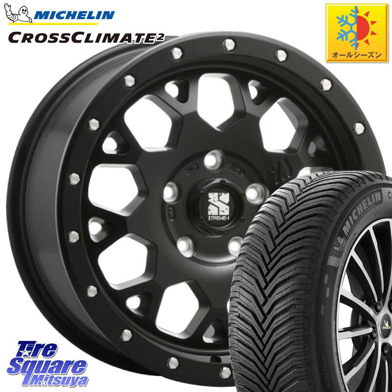 ミシュラン CROSSCLIMATE2 クロスクライメイト2 オールシーズンタイヤ 102V XL 正規 215/65R16 MLJ XJ04 XTREME-J エクストリームJ ホイール 16インチ 16 X 7.0J +35 5穴 114.3 30系ヴェルファイア 20系アルファード 104,440円