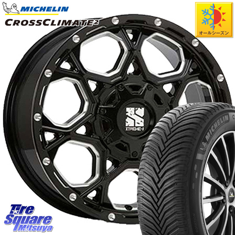 ミシュラン CROSSCLIMATE2 クロスクライメイト2 オールシーズンタイヤ 88W XL 正規 205/45R17 MLJ XJ06 XTREME-J エクストリームJ ホイール 17インチ 17 X 7.0J +50 5穴 114.3