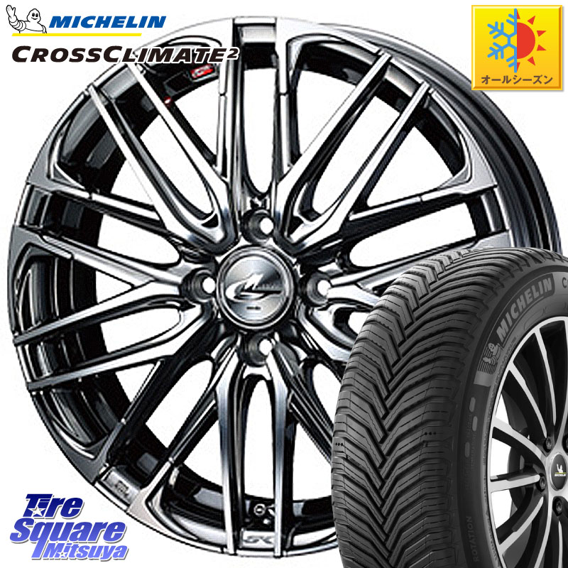 ミシュラン CROSSCLIMATE2 クロスクライメイト2 オールシーズンタイヤ 87Y 正規 205/50R16 WEDS レオニス SK ウェッズ Leonis ホイール 16インチ 16 X 6.0J +42 4穴 100 107,345円