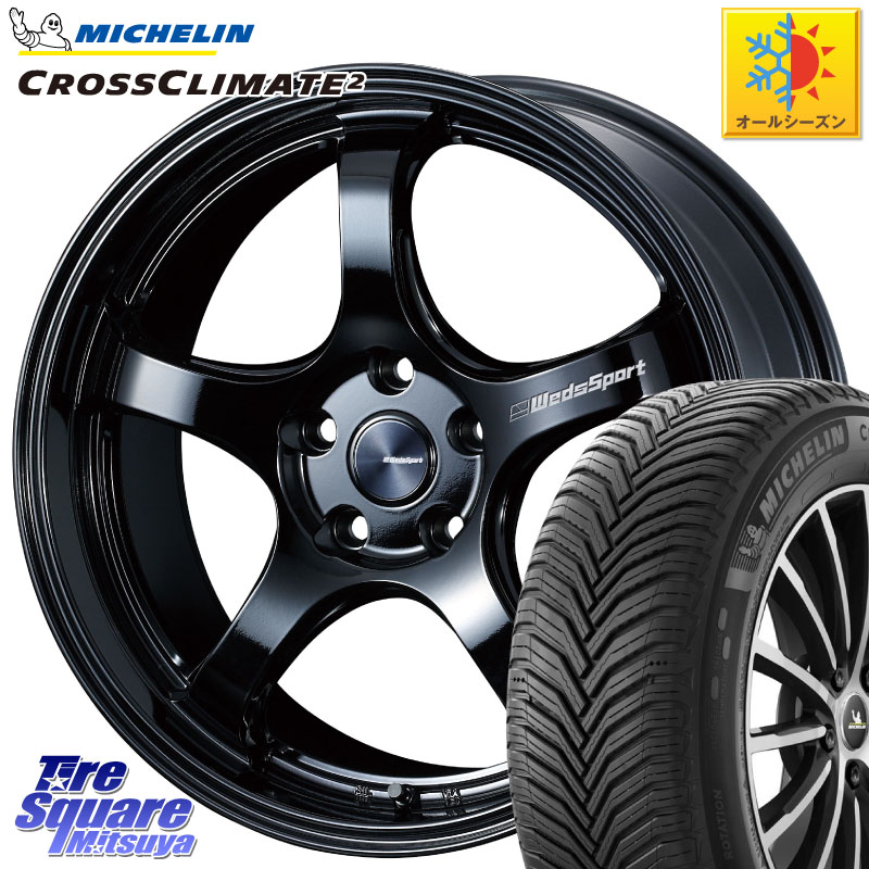 ミシュラン CROSSCLIMATE2 クロスクライメイト2 オールシーズンタイヤ 107H XL VOL 正規 235/60R18 WEDS 【欠品次回06月上旬】 72755 RN-05M ウェッズ スポーツ ホイール 18インチ 18 X 8.5J +38 5穴 114.3 アウトランダーPHEV