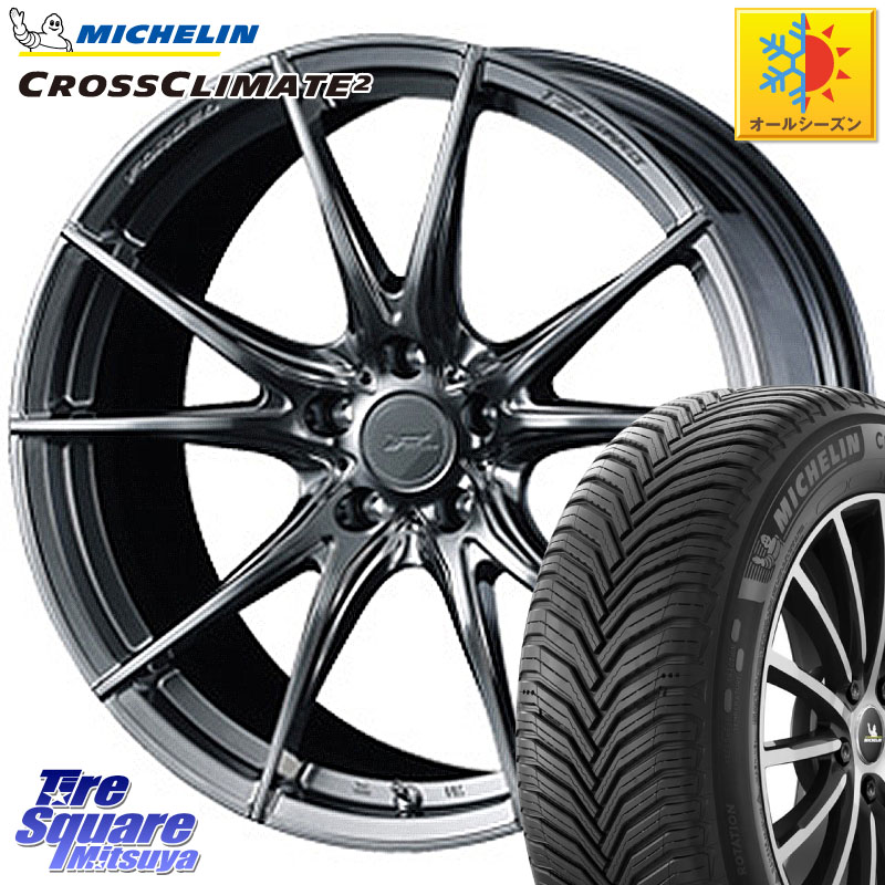 ミシュラン CROSSCLIMATE2 クロスクライメイト2 オールシーズンタイヤ 100W XL 正規 245/40R21 WEDS F ZERO FZ-2 FZ2 鍛造 FORGED ホイール 21インチ エフゼロ 21 X 9.0J +40 5穴 120