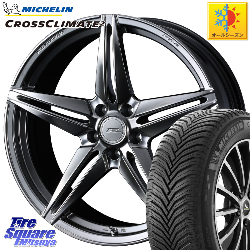 ミシュラン CROSSCLIMATE2 クロスクライメイト2 オールシーズンタイヤ 104W XL 正規 225/60R18WEDS F ZERO FZ-3 FZ3 鍛造 FORGED ホイール18インチ エフゼロ 18X8.0J 45 5穴 114.3 50系RAV4 80系ハリアー T32エクストレイル CX-5 CX-8 BT5レガシィアウトバック RAV4 50｜タイヤスクエアミツヤ 169,120円