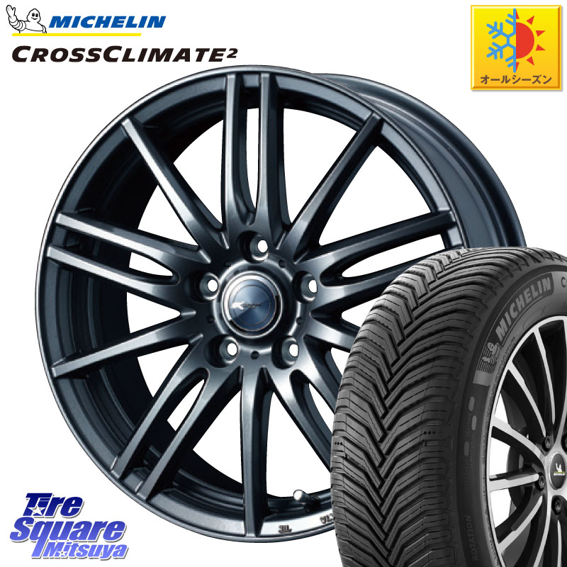 ミシュラン CROSSCLIMATE2 クロスクライメイト2 オールシーズンタイヤ 83V 正規 185/55R16 WEDS ウェッズ ZAMIK ザミック TITO 16インチ 16 X 6.5J +47 5穴 114.3 ZC33Sスイフトスポーツ
