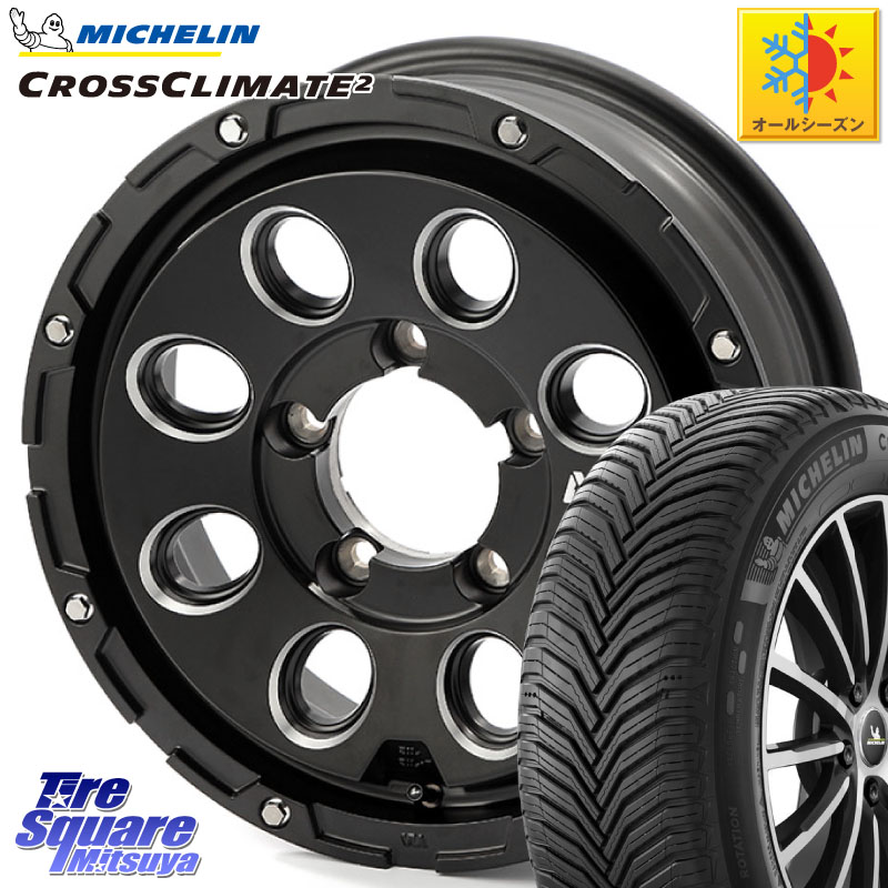 ミシュラン CROSSCLIMATE2 クロスクライメイト2 オールシーズンタイヤ 102V XL 正規 215/65R16 4X4エンジニアリング Air G Massive エアーGマッシブ ホイール 16インチ 16 X 5.5J +22 5穴 139.7 ジムニー専用(要オーバーフェンダー等)
