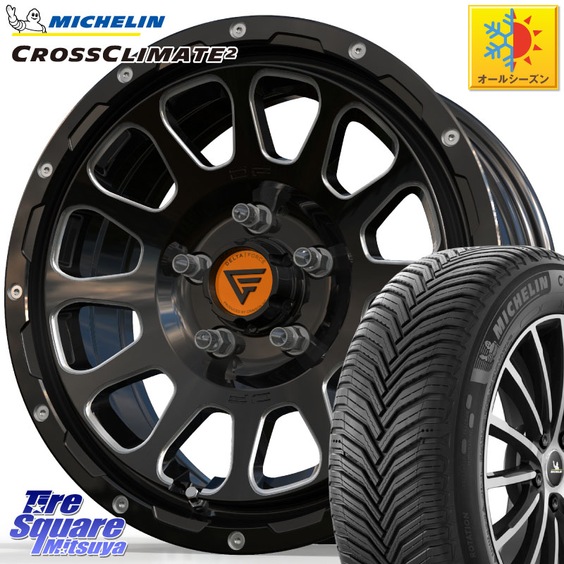 ミシュラン CROSSCLIMATE2 クロスクライメイト2 オールシーズンタイヤ 97W XL 正規 215/55R16DELTA FORCE デルタフォース オーバル 16インチ 16X7.0J 35 5穴 114.3 インサイト｜タイヤスクエアミツヤ