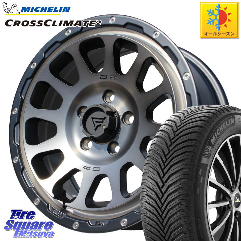 ミシュラン CROSSCLIMATE2 クロスクライメイト2 オールシーズンタイヤ 99V XL 正規 215/60R16DELTA FORCE デルタフォース オーバル 16インチ 16X7.0J 35 5穴 114.3 マークXジオ クラウンロイヤル クラウンハイブリッド クラウンハイブリッド 220・H20系 クラウン 220｜タイヤスクエアミツヤ
