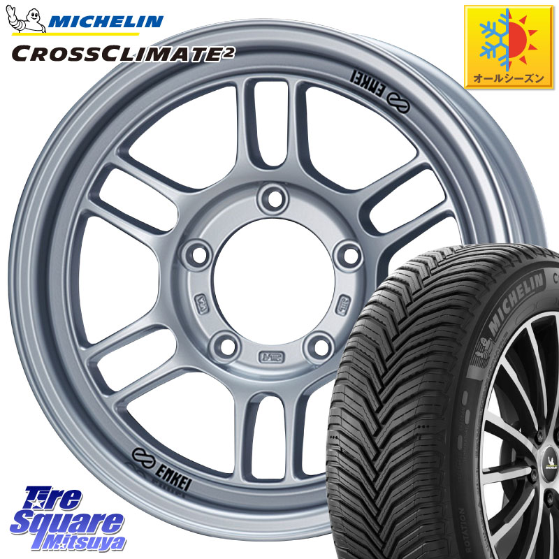 ミシュラン CROSSCLIMATE2 クロスクライメイト2 オールシーズンタイヤ 102V XL 正規 215/65R16 ENKEI エンケイ ALLROAD RPT1 ジムニー ホイール 16インチ 16 X 6.0J +0 5穴 139.7 ジムニー専用(要オーバーフェンダー等) ジムニ－シエラ・ノマド(カスタム)