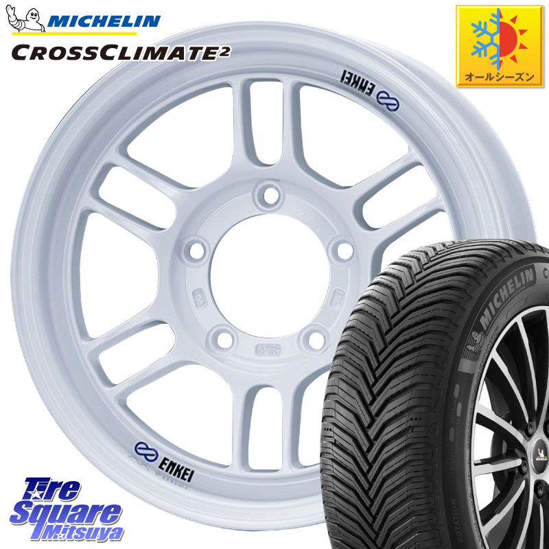 ミシュラン CROSSCLIMATE2 クロスクライメイト2 オールシーズンタイヤ 102V XL 正規 215/65R16 ENKEI エンケイ ALLROAD RPT1 ジムニー ホイール 16インチ 16 X 6.0J +0 5穴 139.7 ジムニー専用(要オーバーフェンダー等) ジムニ－シエラ・ノマド(カスタム)
