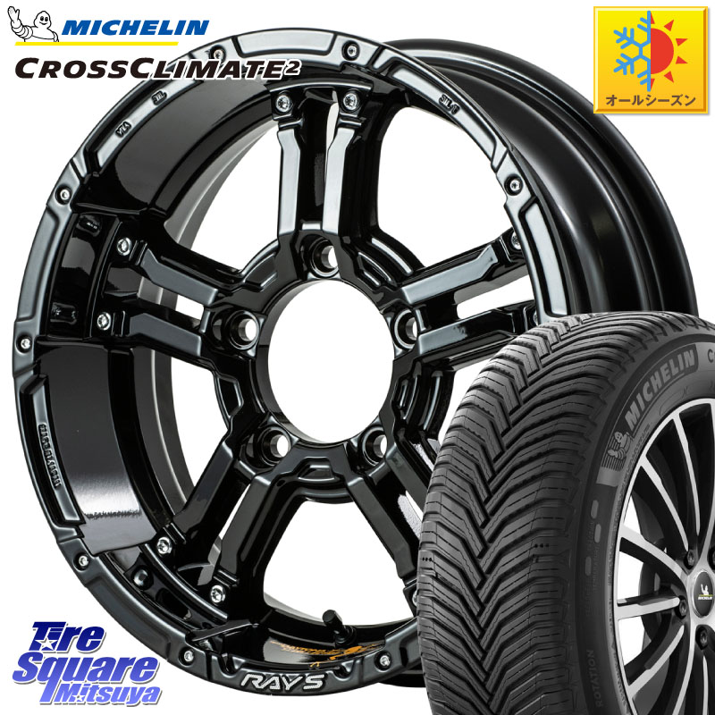 ミシュラン CROSSCLIMATE2 クロスクライメイト2 オールシーズンタイヤ 102V XL 正規 215/65R16 RAYS 【欠品次回4~5月】 TEAM DAYTONA デイトナ FDX-J collection ホイール 16インチ 16 X 5.5J +0 5穴 139.7 ジムニー専用(要オーバーフェンダー等)