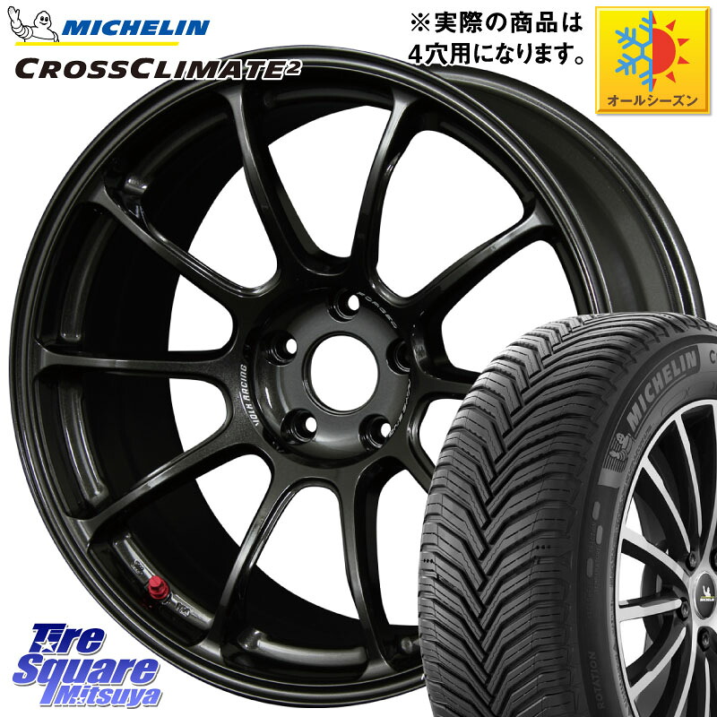 ミシュラン CROSSCLIMATE2 クロスクライメイト2 オールシーズンタイヤ 83V 正規 185/55R16 RAYS 【欠品次回要問合せ】 ZE40 レイズ ボルクレーシング ホイール 鍛造 16インチ 16 X 7.0J +36 4穴 100