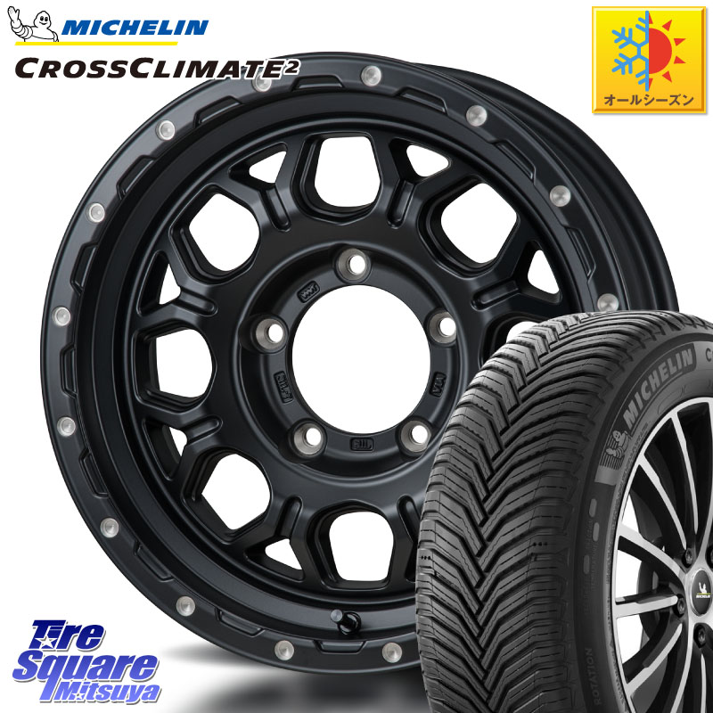 ミシュラン CROSSCLIMATE2 クロスクライメイト2 オールシーズンタイヤ 102V XL 正規 215/65R16MONZA HI-BLOCK JERRARD ホイール 16インチ 16X5.5J 22 5穴 139.7 ジムニー専用(要オーバーフェンダー等) AZオフロード カスタムサイズ|タイヤスクエアミツヤ