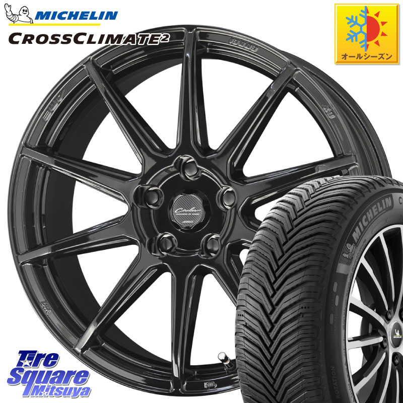 ミシュラン CROSSCLIMATE2 クロスクライメイト2 オールシーズンタイヤ 99V XL 正規 215/55R18KYOHO キョウホウ CIRCLAR サーキュラー C10R 18インチ 18X8.0J 40 5穴 114.3 エクストレイル X-TRAIL 日産|タイヤスクエアミツヤ