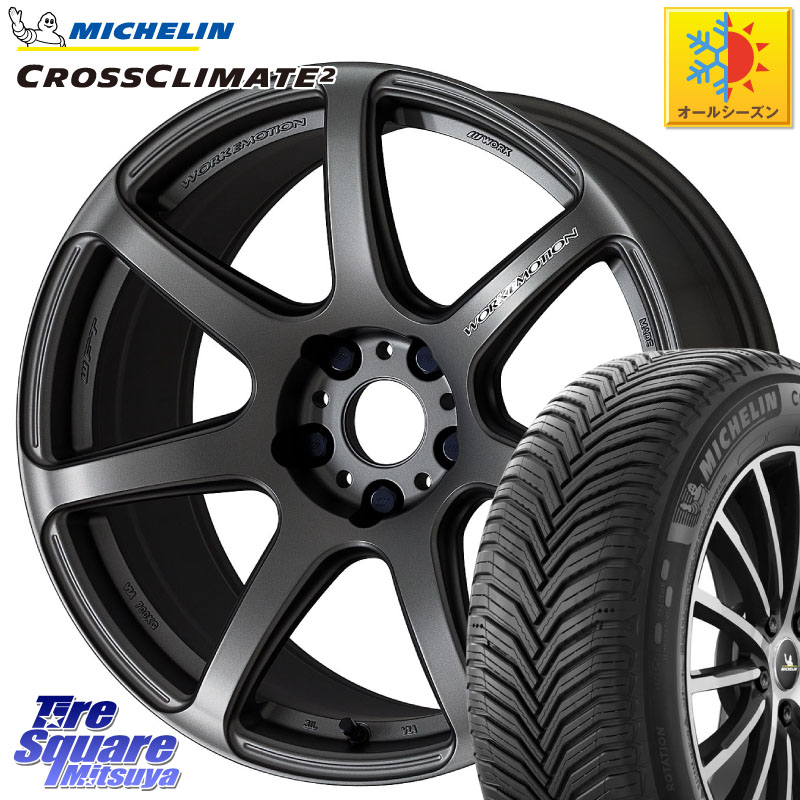 ミシュラン CROSSCLIMATE2 クロスクライメイト2 オールシーズンタイヤ 107H XL VOL 正規 235/60R18 WORK ワーク EMOTION エモーション T7R MGM 18インチ 18 X 8.5J +30 5穴 114.3