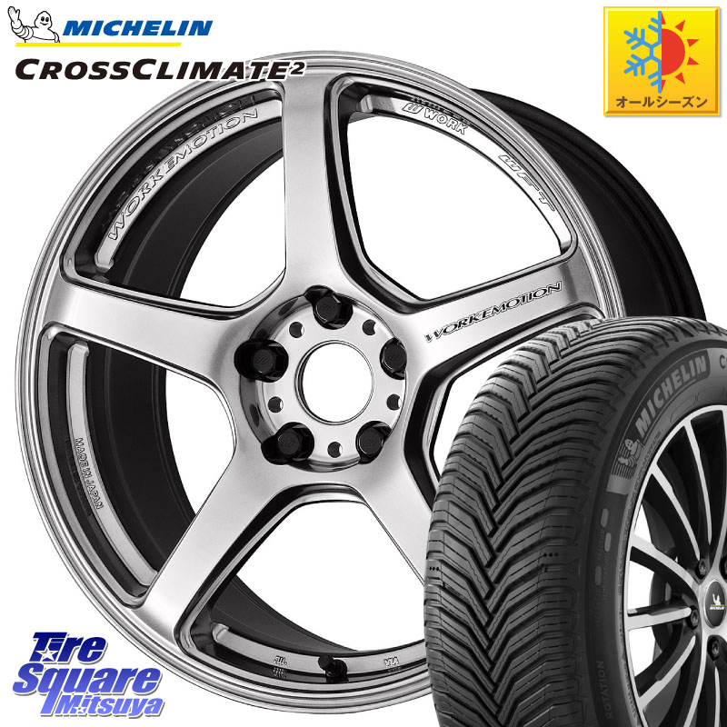 ミシュラン CROSSCLIMATE2 クロスクライメイト2 オールシーズンタイヤ 103V XL VOL 正規 235/50R19 WORK ワーク EMOTION エモーション T5R 19インチ 19 X 8.5J +45 5穴 114.3 BT5レガシィアウトバック 155,000円