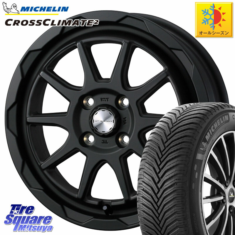 ミシュラン CROSSCLIMATE2 クロスクライメイト2 オールシーズンタイヤ 91V XL 正規 195/55R16 WEDS マッドヴァンス 06 MUD VANCE 06 ウエッズ 16インチ 16 X 6.0J +40 4穴 100