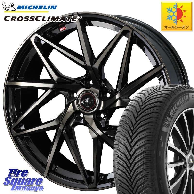 ミシュラン CROSSCLIMATE2 クロスクライメイト2 オールシーズンタイヤ 95V XL 正規 195/65R15 WEDS 40565 レオニス LEONIS IT PBMCTI 15インチ 15 X 6.0J +43 5穴 114.3 C27セレナ