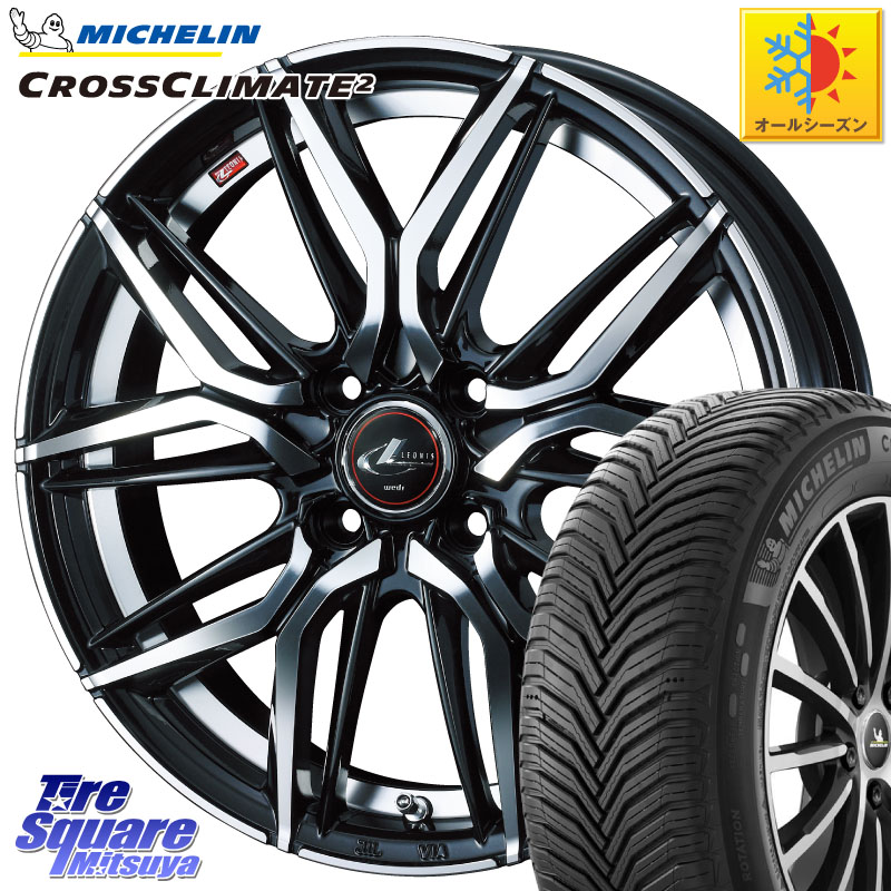 ミシュラン CROSSCLIMATE2 クロスクライメイト2 オールシーズンタイヤ 102V XL 正規 215/65R16WEDS 40788 レオニス LEONIS LM 16インチ 16X6.0J 42 4穴 100 ロッキー ガソリン車 4穴 ライズ ガソリン車 4穴｜タイヤスクエアミツヤ